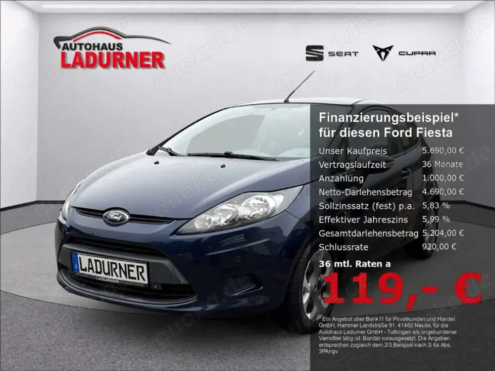 Ford Fiesta Trend*PDC+Zahnriemen+TÜV Neu+Sitzheizungen