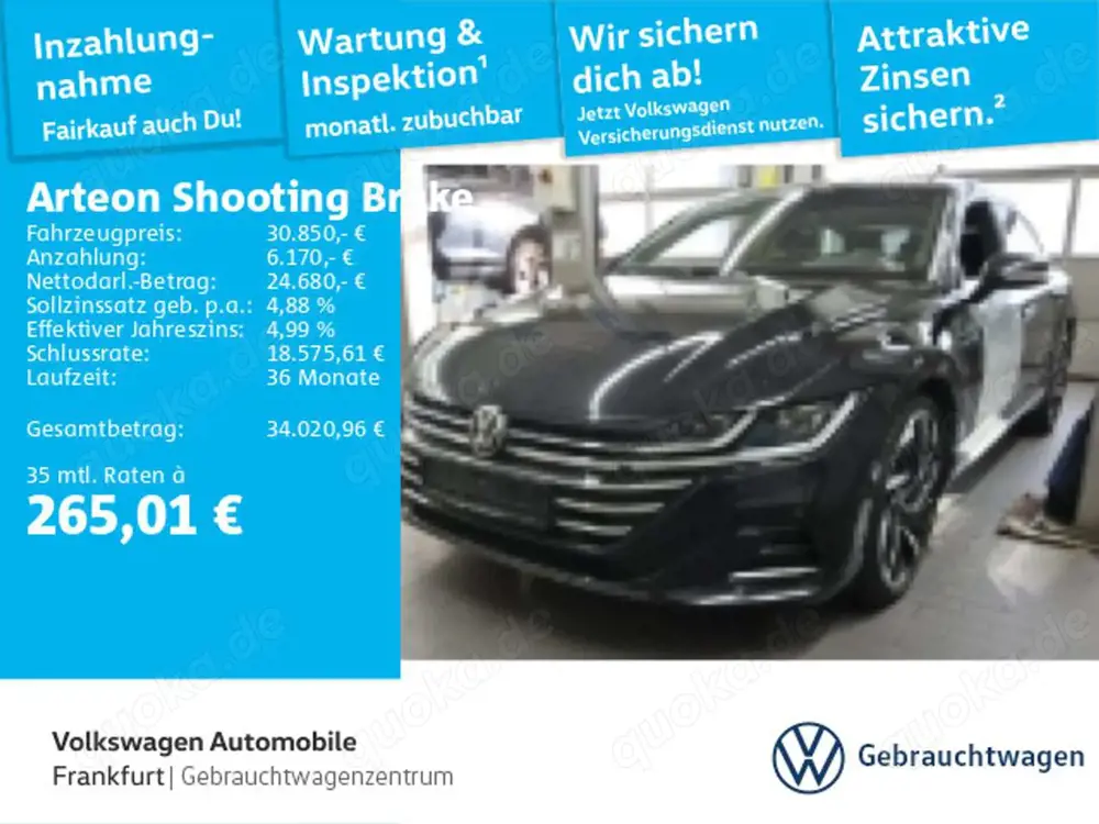 Volkswagen Arteon 2.0 TDI DSG R-Line Navi IQ