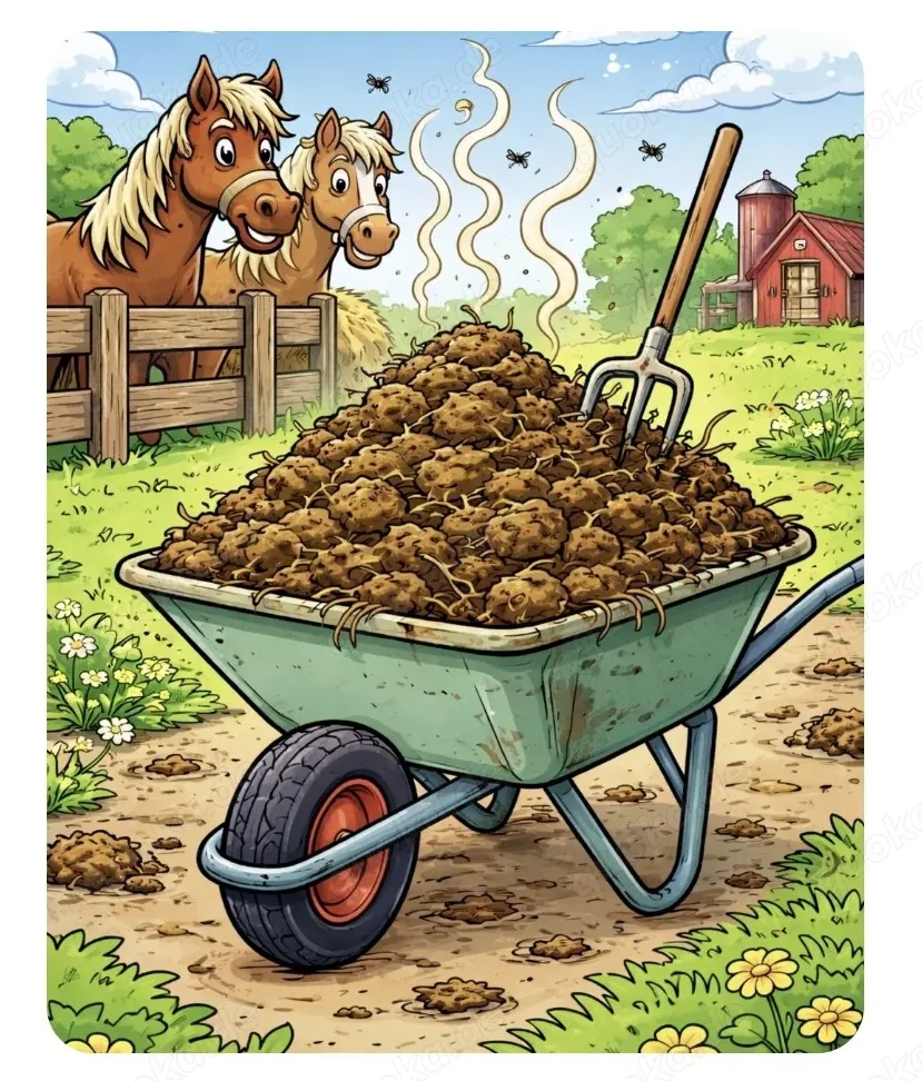 ---- Ganzjährig Pferdemist Zu Verschenken ---- 