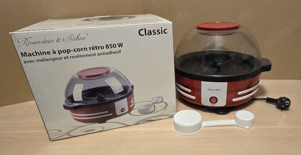 Popcorn Maschine Retro - Rosenstein & Söhne * Neu + OVP *