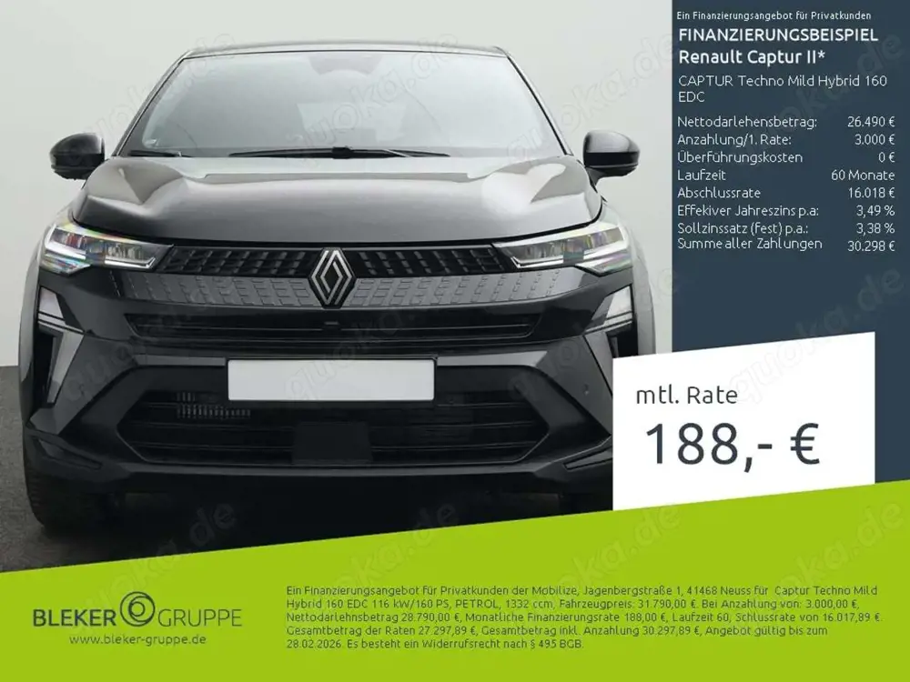 Renault Captur Techno Mild Hybrid 160 EDC