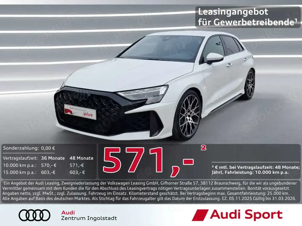 Audi RS3 Sportback RS-AGA SONOS MATRIX 280 km/h Kam.