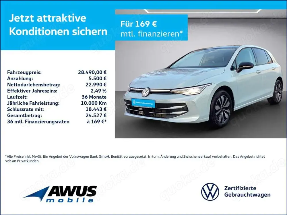 Volkswagen Golf VIII 1.5TSI Goal