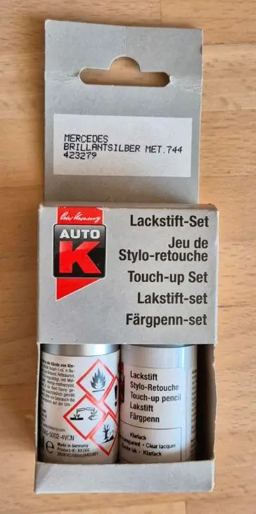 2 x Lackstift MB Brillantsilber neu