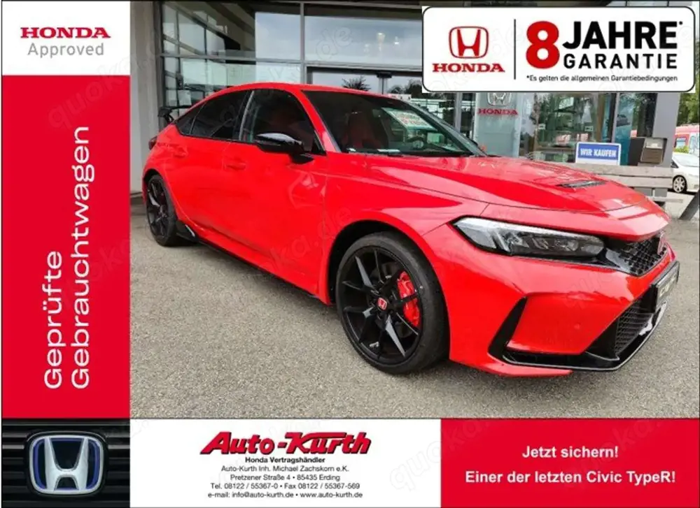 Honda Civic Civic 2.0 VTEC Turbo Type R / 8 Jahre GARANTIE
