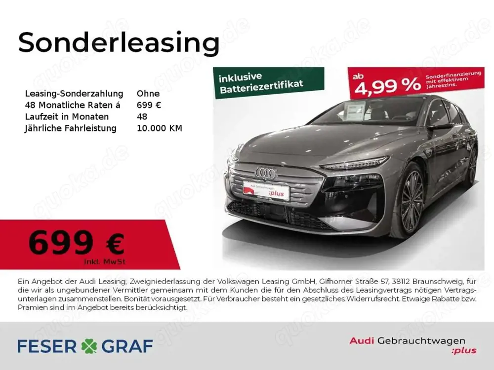 Audi A6 e-tron Avant performance,Matrix,AZV,Pano,BO,Leder