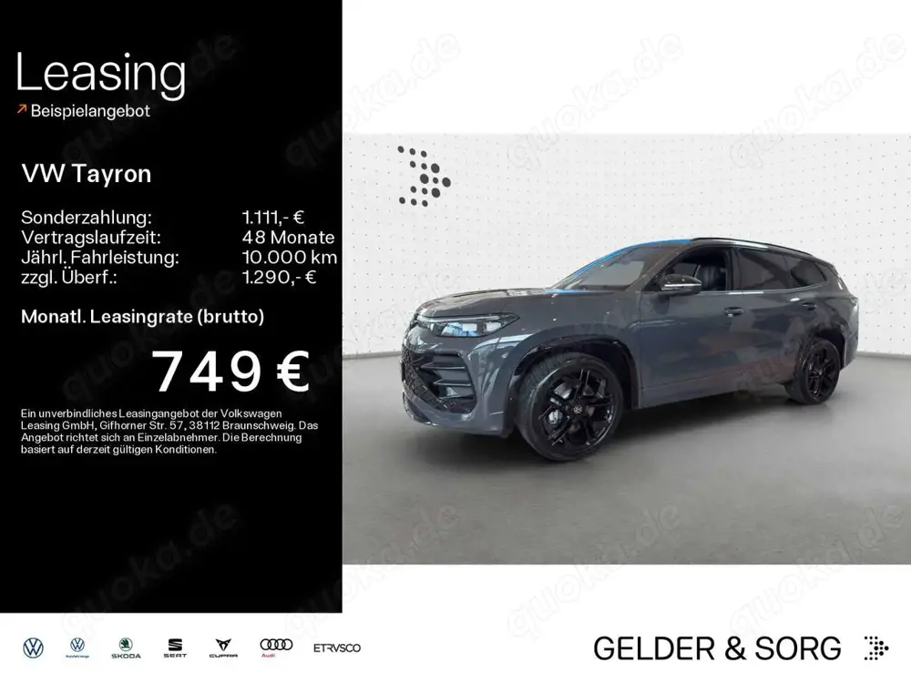 Volkswagen Tayron R-Line 2.0 TDI 4M |AHK|PANO|MATRIX|20Zoll