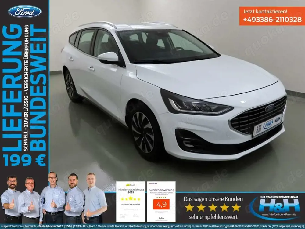 Ford Focus Turnier 1.5 EcoBl Aut Titanium AHK+SHZ+KAM