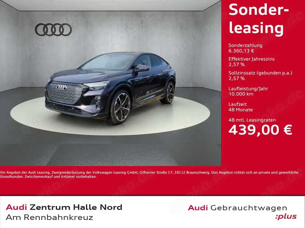 Audi Q4 e-tron Sportback S line 45 quattro