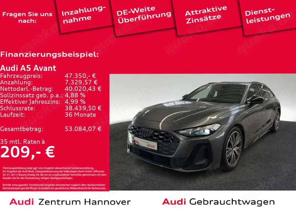 Audi A5 S line 2.0 TDI Matrix Kamera ACC virtua
