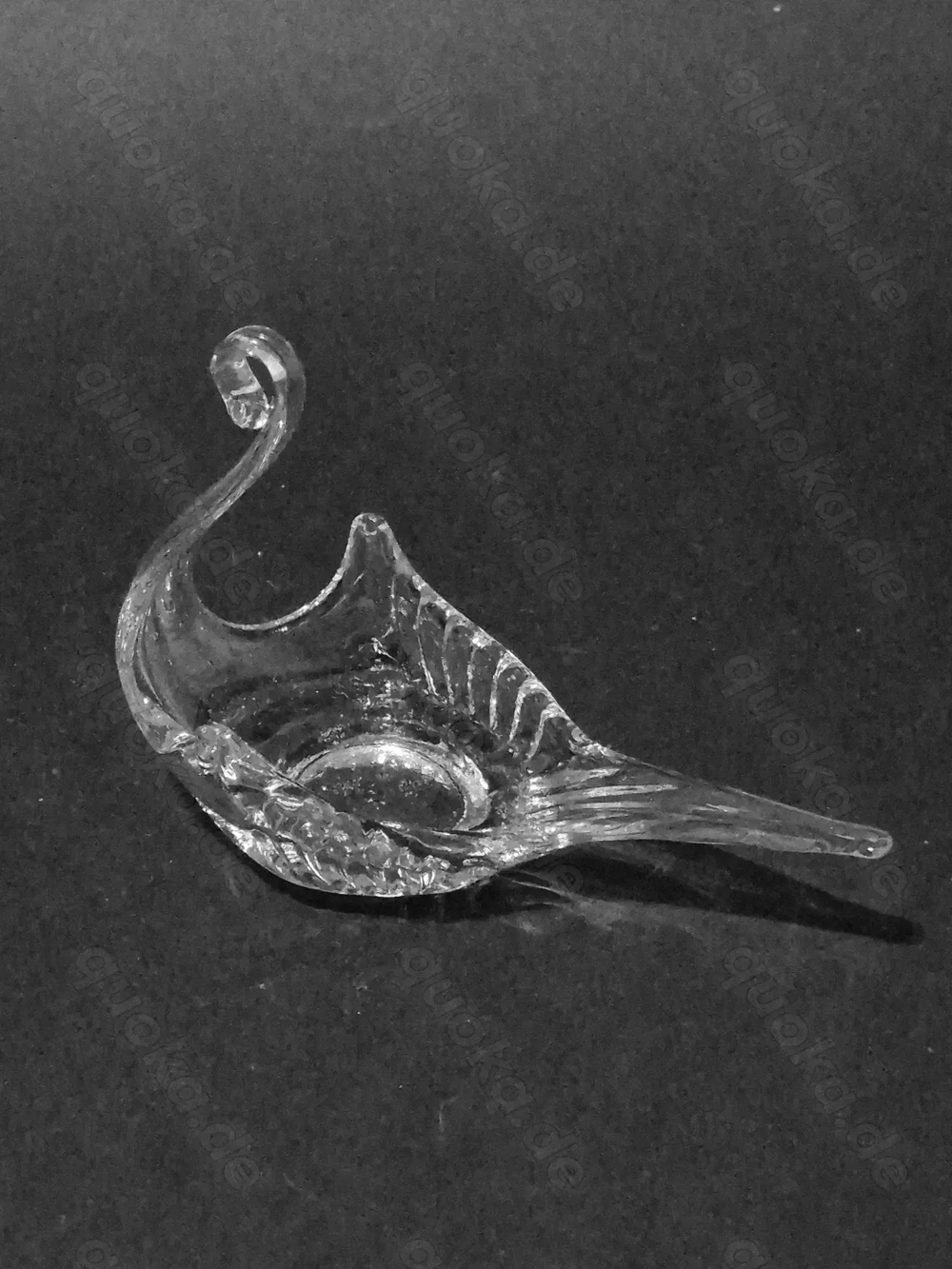 Kleiner Glasschwan Dekoration ca. 18cm