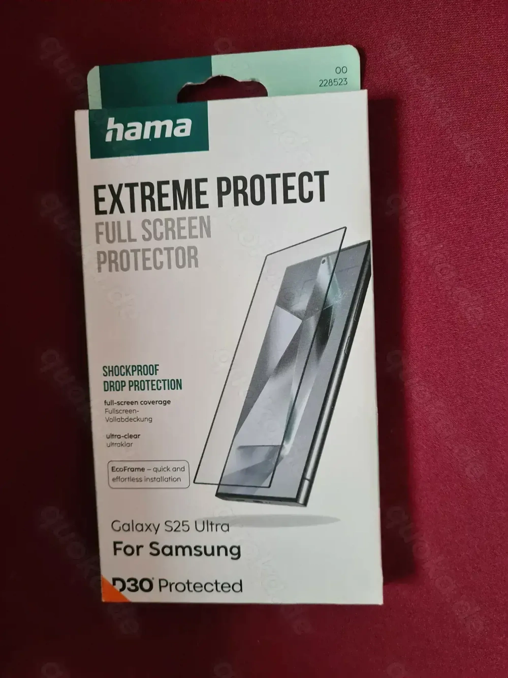 OVP+ Neu Hama 228523 Extreme Protect Klare Bildschirmschutzfolie