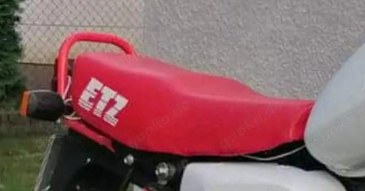 MZ ETZ 125 150 251 301 Sitzbank Bezug Rot Neu 