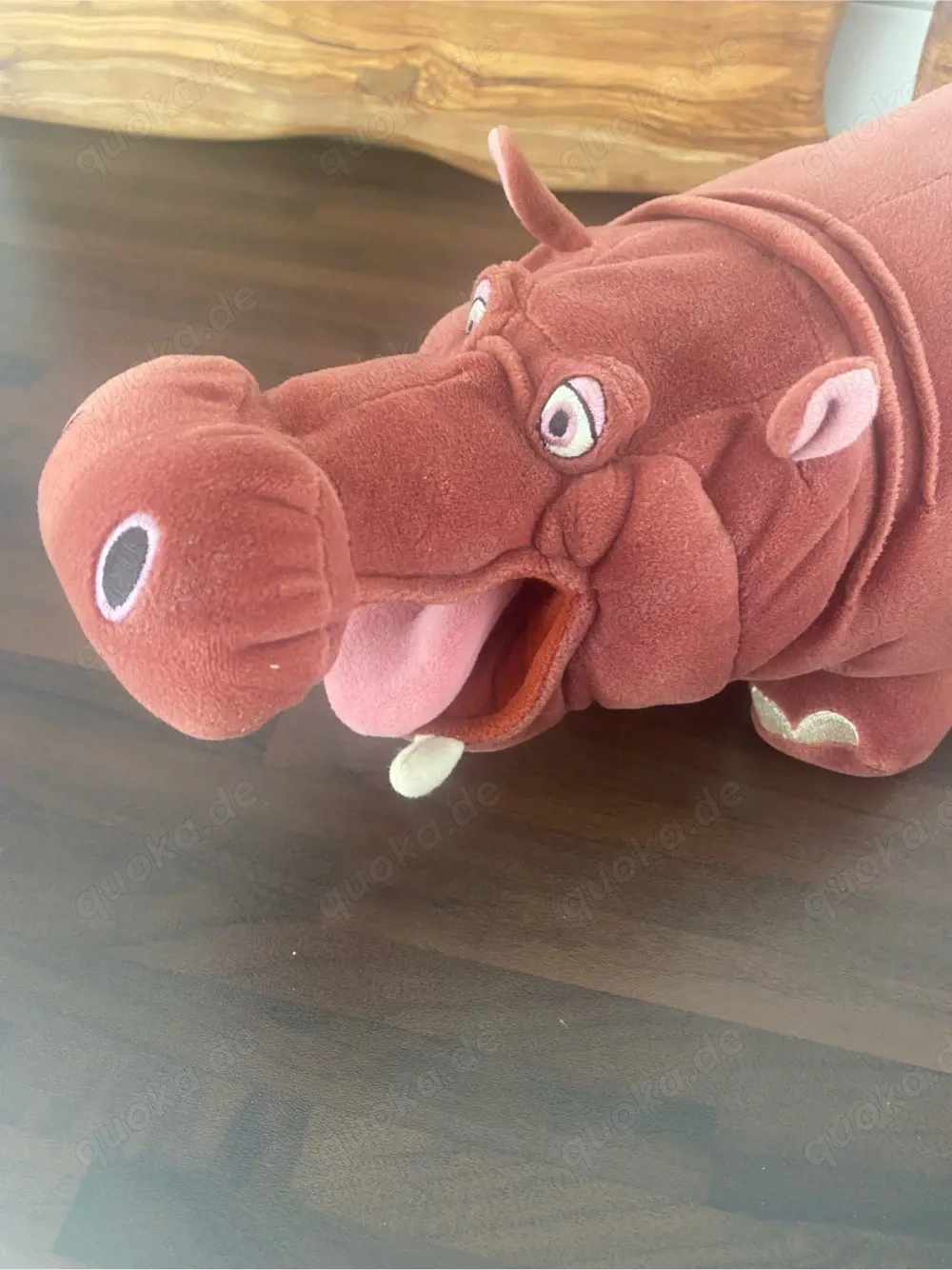 Disney Hippo Nilpferd Duro aus Tarzan 1999 Plüschtier Nackenrolle Kuscheltier Leseknochen