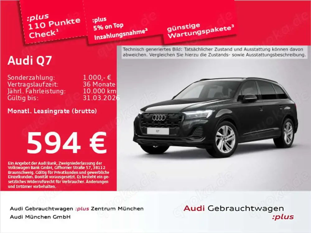 Audi Q7 45 TDI qu. 7-Sitzer/AHK/HuD/Matrix