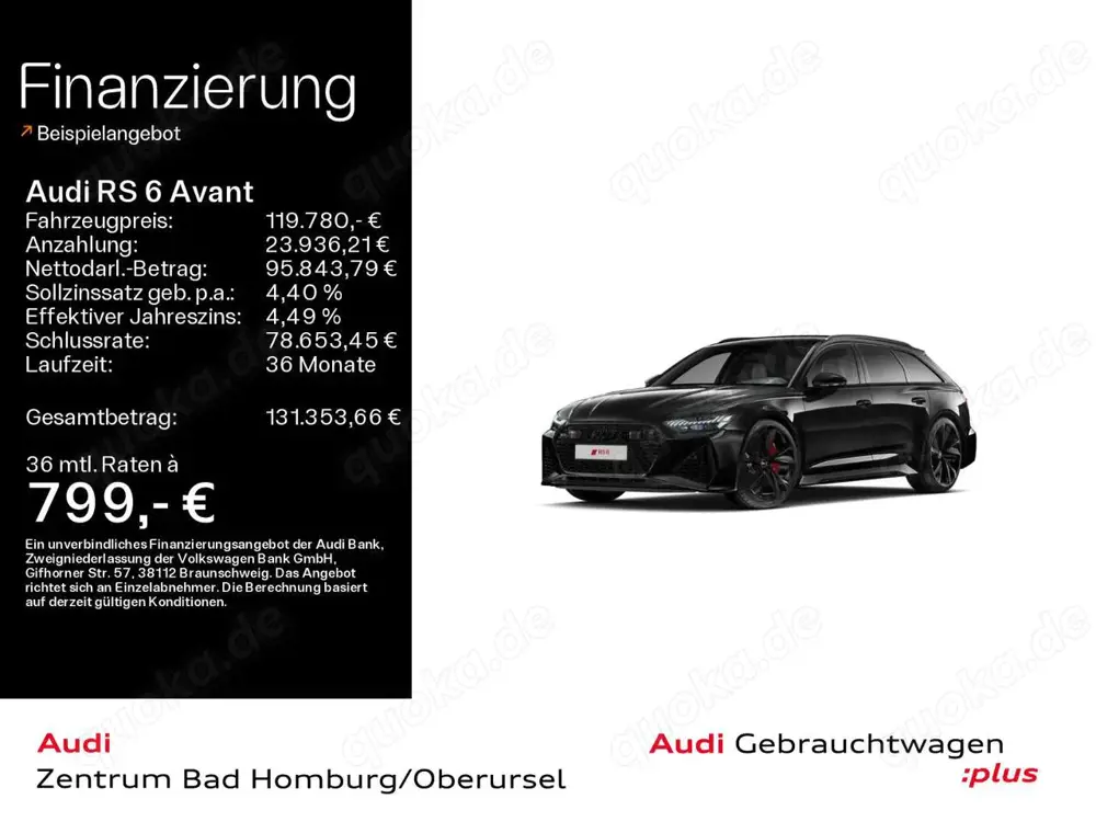 Audi RS6 quattro*Navi*Matrix*Alu*BO*PDC*Pano*