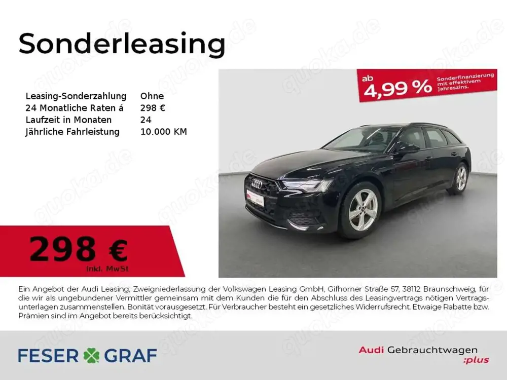 Audi A6 Avant advanced 45 TFSI AHK Matrix RFK ACC