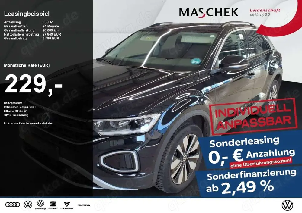 Volkswagen T-Roc Goal 2.0 TDI DSG AHK Navi Kamera Sitzh. PDC AHK AC