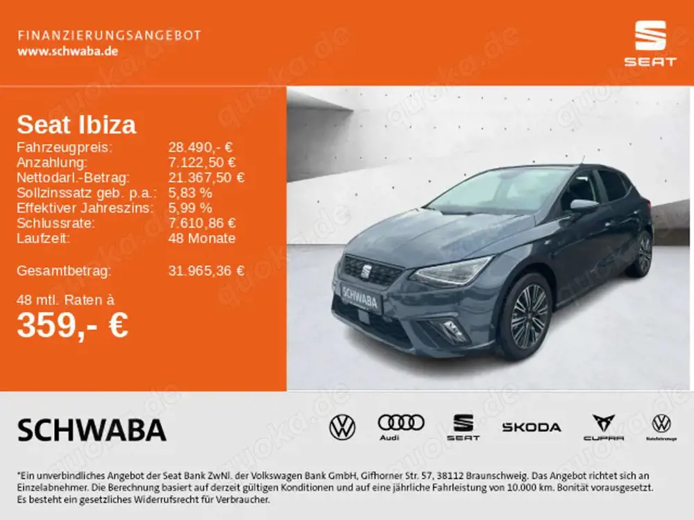 SEAT Ibiza Road Edition 1.0 TSI DSG *LED*ACC*R-KAM*