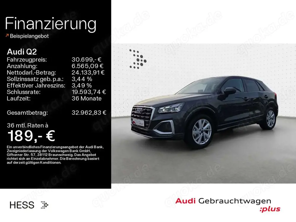 Audi Q2 35 TFSI advanced*NAVI-PLUS*MATRIX*KAMERA*AHK*