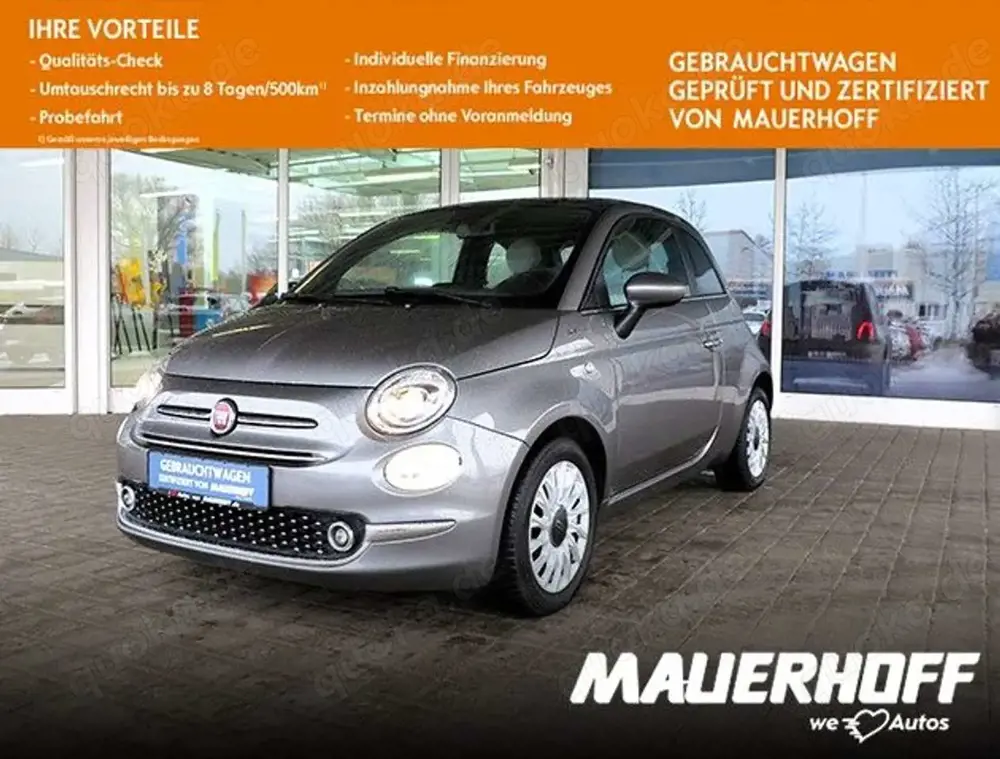Fiat 500 Dolcevita | Navi | Klimaauto | Panoramadach