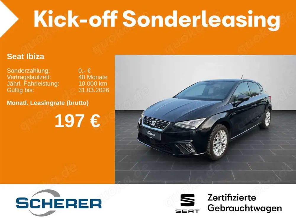 SEAT Ibiza Xcellence 1.0 TSI SHZ*KAMERA*ACC*TA*LED uv