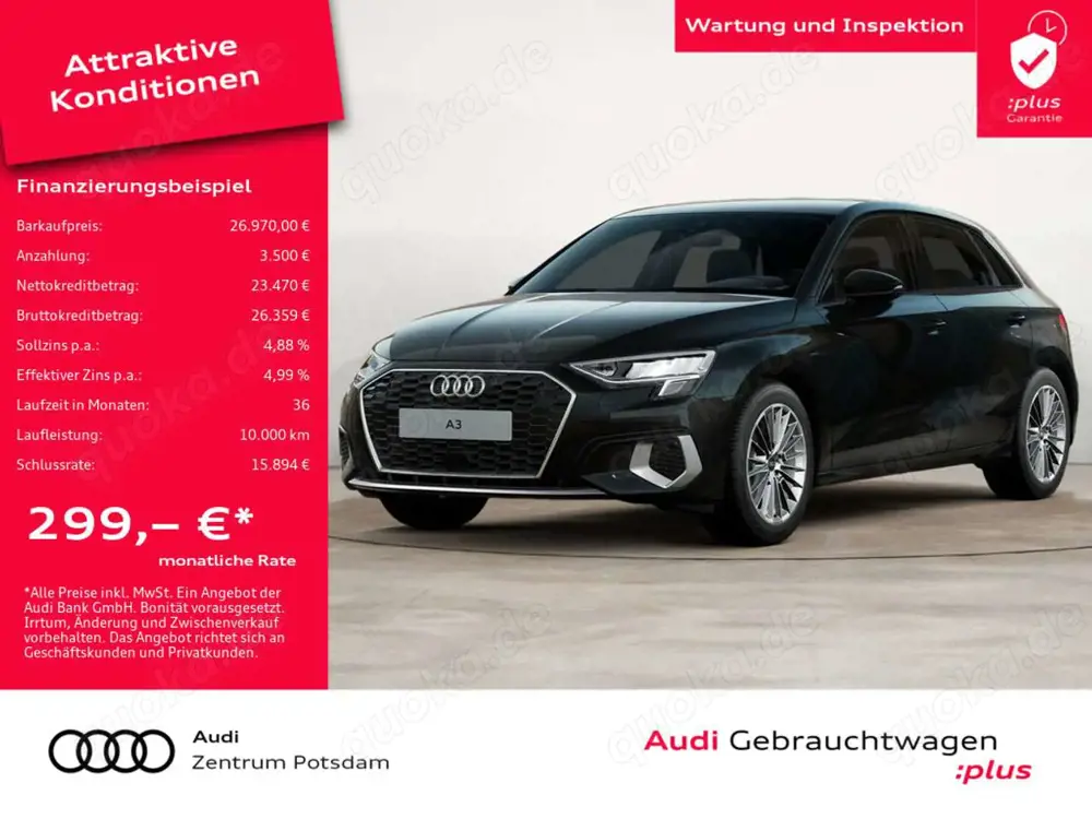 Audi A3 Sportback advanced 30 TFSI LED KLIMA PDC S