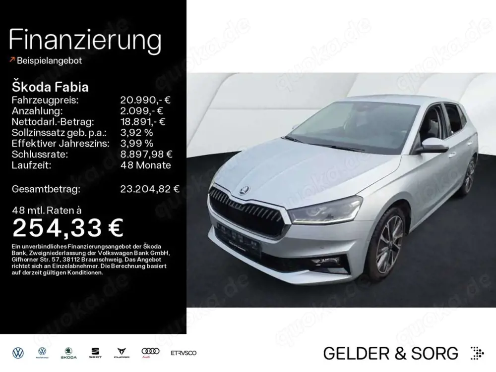 Skoda Fabia Style 1.0 TSI 17Z*LED*RFK*Navi*ACC*Virtual