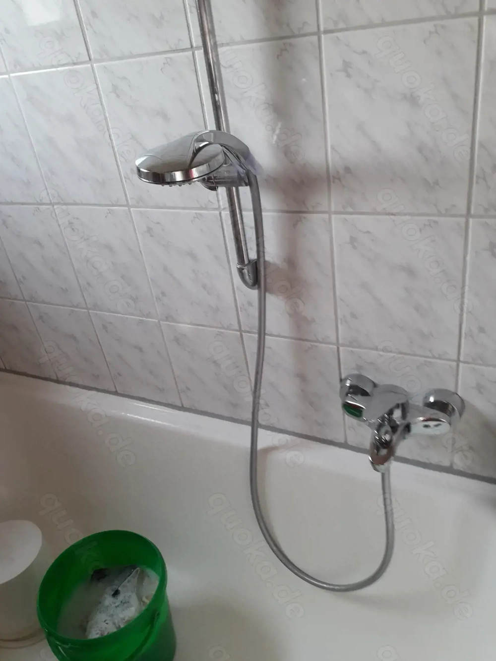 Amatur Hansa Einhebel wannen und Brause batterie  mit Duschschlauch und Brausenkopf Gebraucht