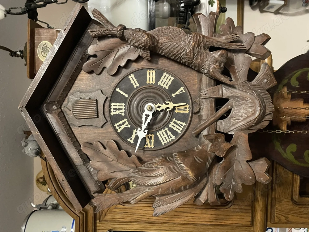 Kuckucksuhr Schwarzwalduhr, 2 Alte Gewichte, 