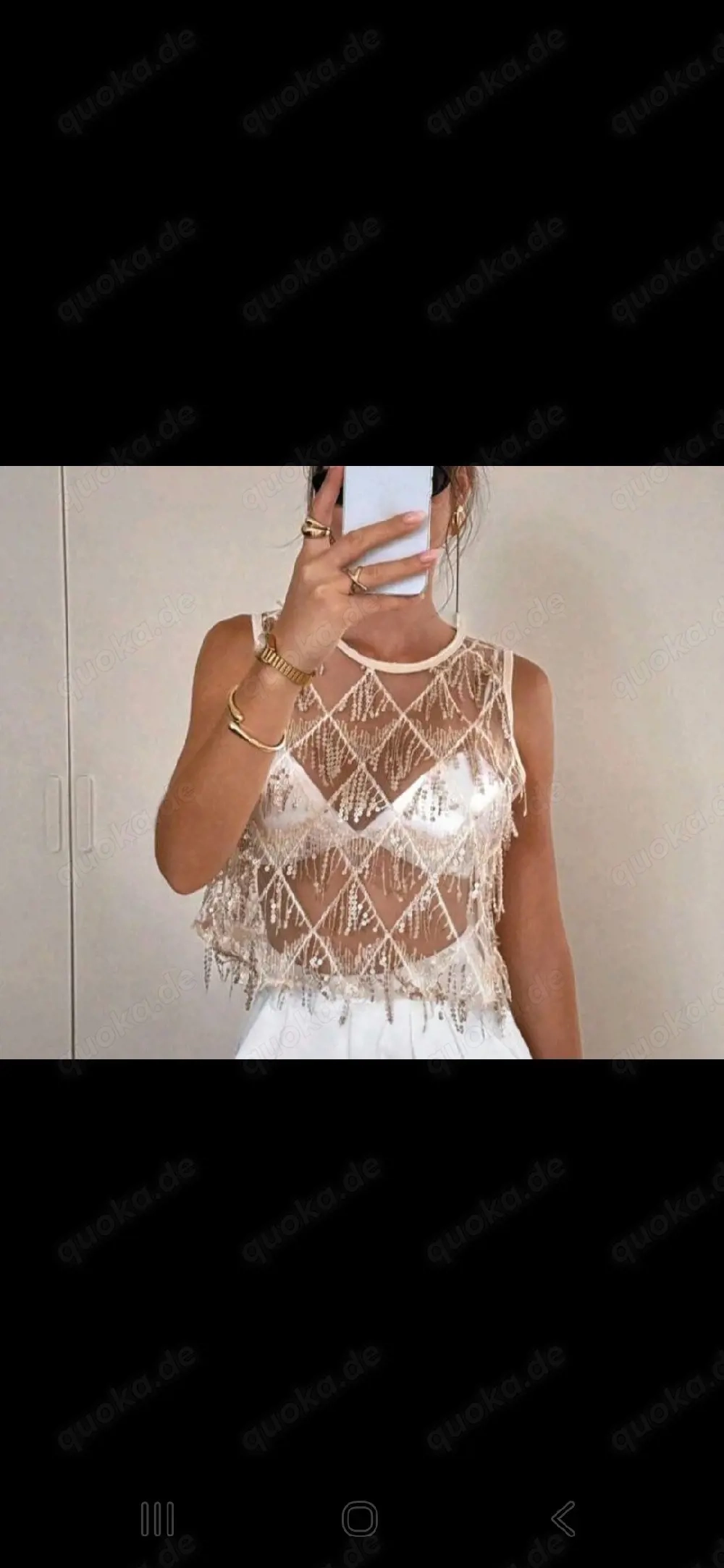 Damen Crop Top Gr S