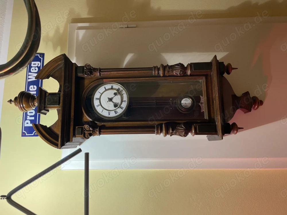 Regulator Jugendstil Um 1910   Stempel Rückseite 