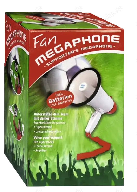 Intenso Fan-Megafon inkl. Batterien - NEU 