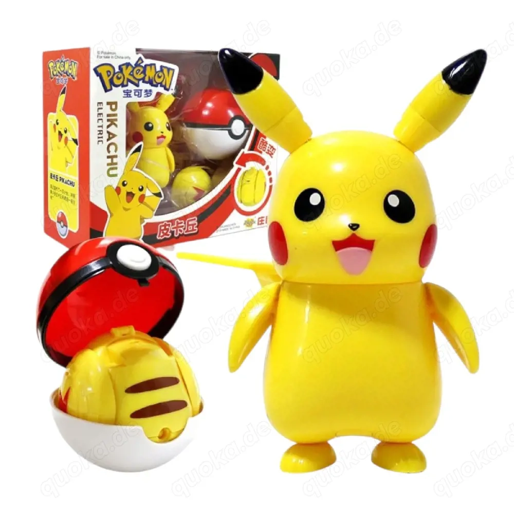 Pokemon Pikachu Pokeball Figur 