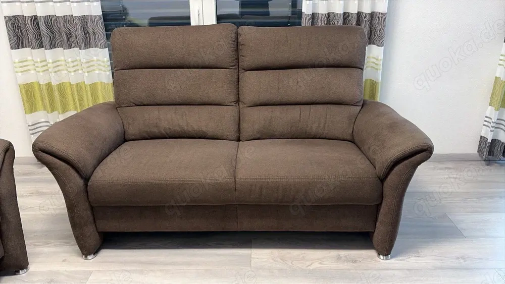 Sofagarnitur 3-Sitzer + 2-Sitzer in Braun   sehr guter Zustand