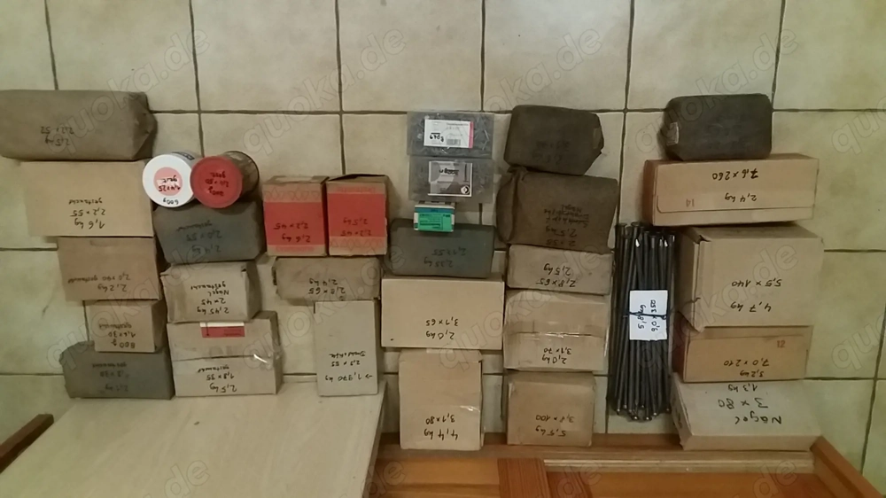 60 kg unterschiedliche Nägel Drahtstifte f. Schreiner Zimmermann Dachdecker usw.