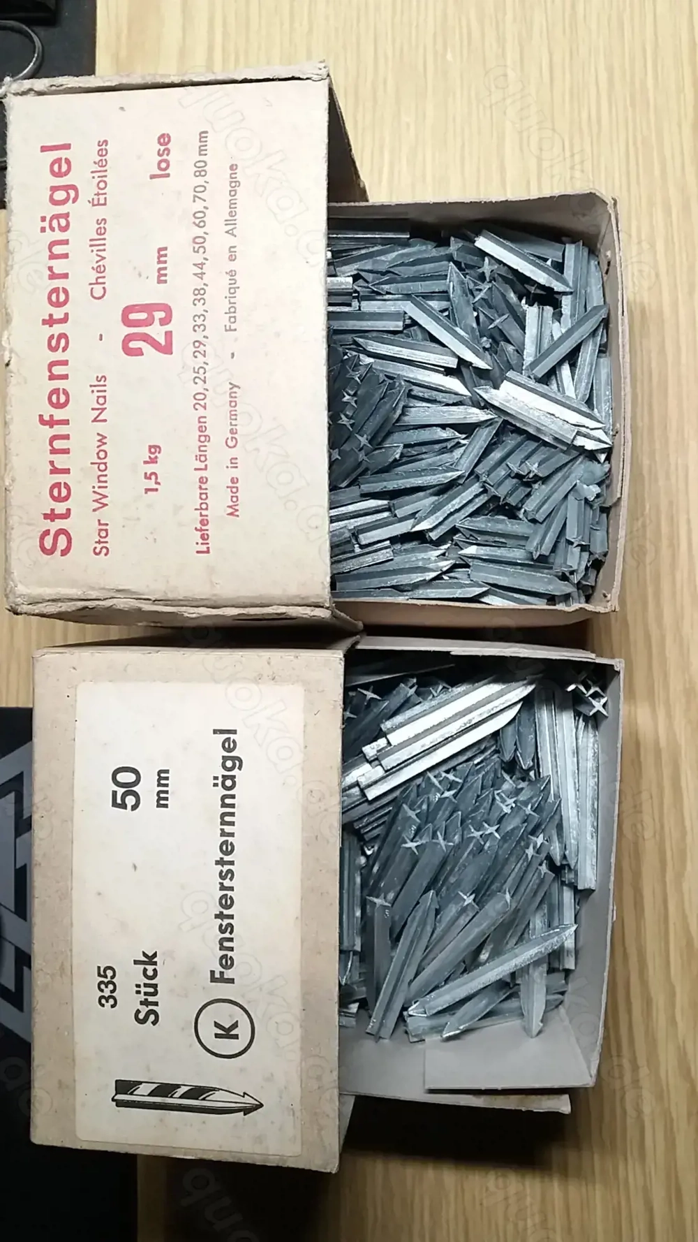 Sternnägel Fenstersternnägel Nägel Fensternägel Glaser Feinzinklegierung