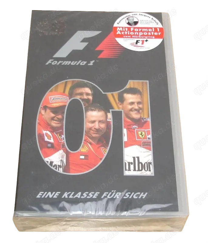  VHS F1 Formel1 Saison 2001 - Schumacher usw. - Neu eingeschweißter Zustand 