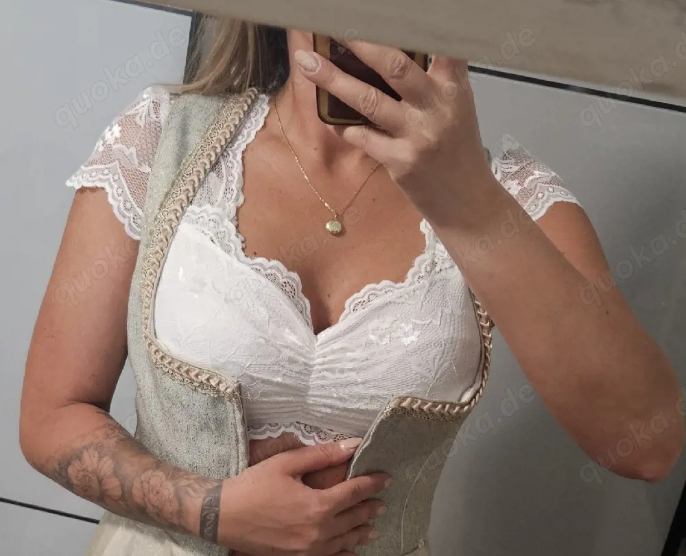 Damen Dirndl Bluse gr M