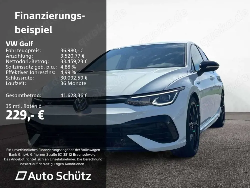 Volkswagen Golf VIII 2.0 TSI+R+Performance+4Motion+DSG+NAVI