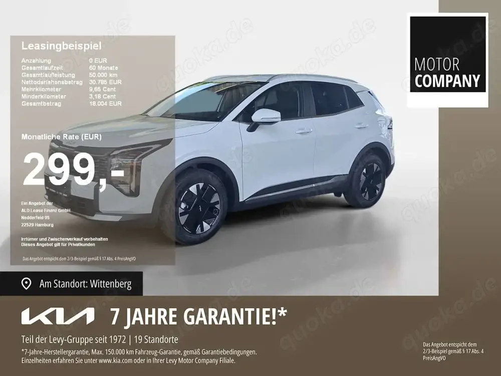 Kia Sportage 1.6. T-GDI Vision MY26+DCT+Aktion+Sofort