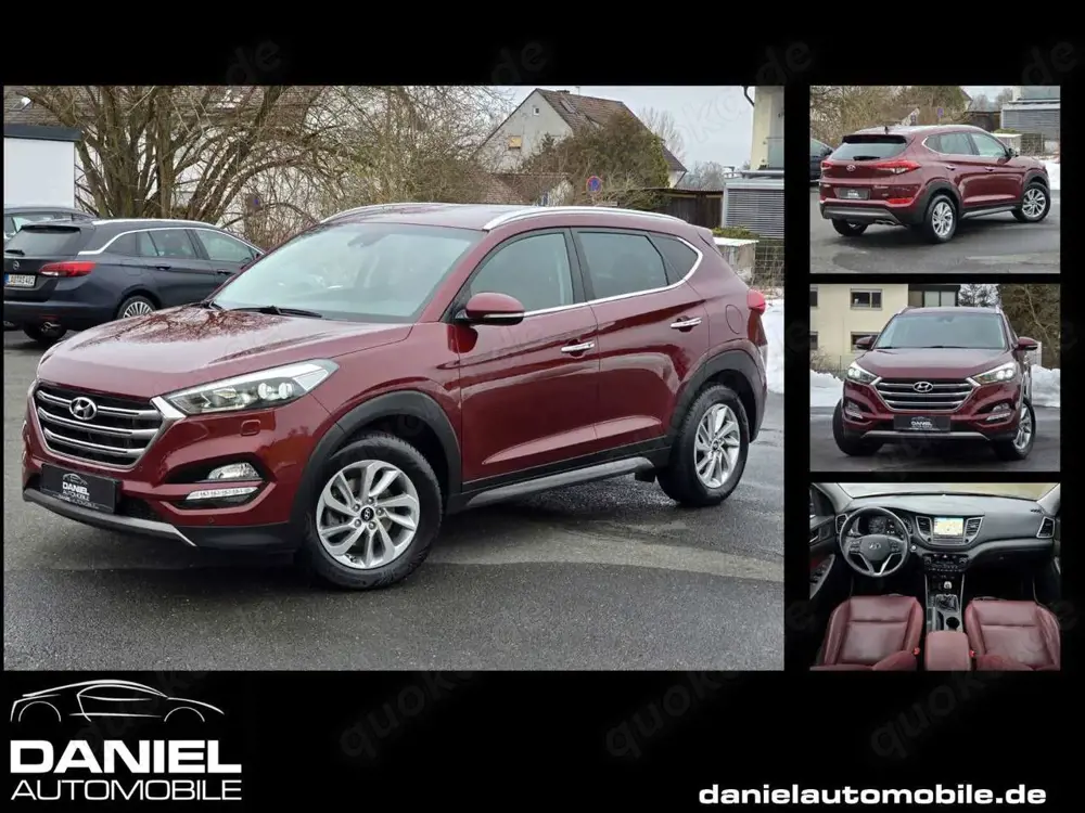 Hyundai TUCSON 1.6 Premium 4WD LEDER ROT+NAVI+KAM+STHZG