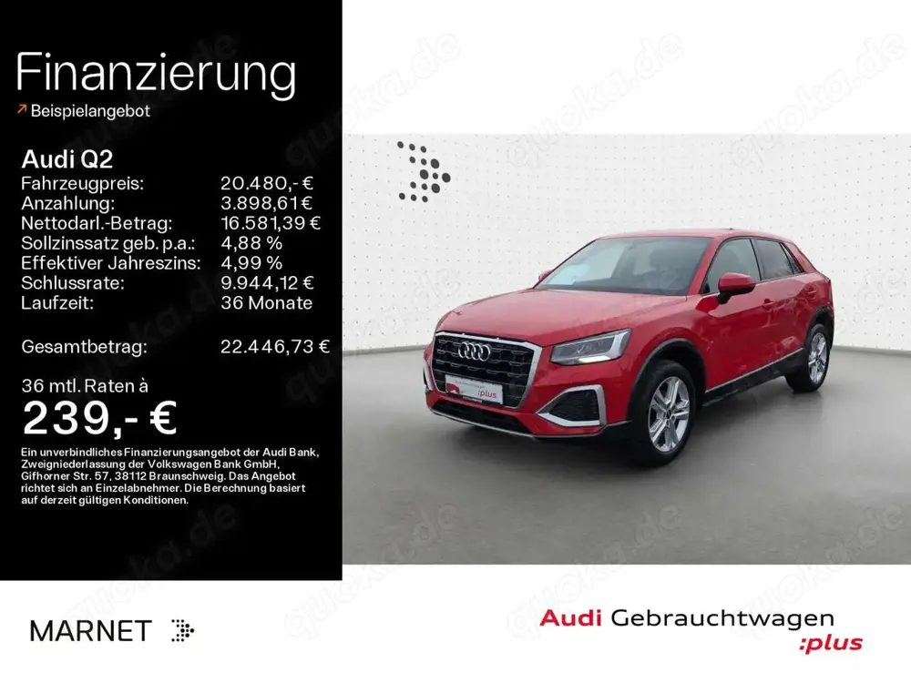 Audi Q2 Advanced 35 TFSI*Sitzheizung*Einbparkhilfe*Bl