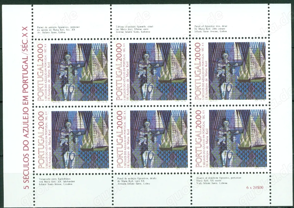 Portugal Kleinbogen Nr. 1657 postfrisch.  