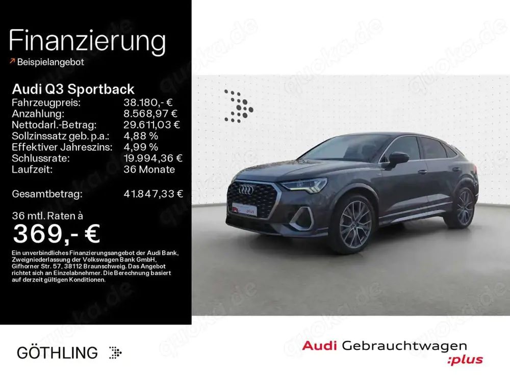 Audi Q3 40 TDI qu 2 S line S tro*Sonos*Pano