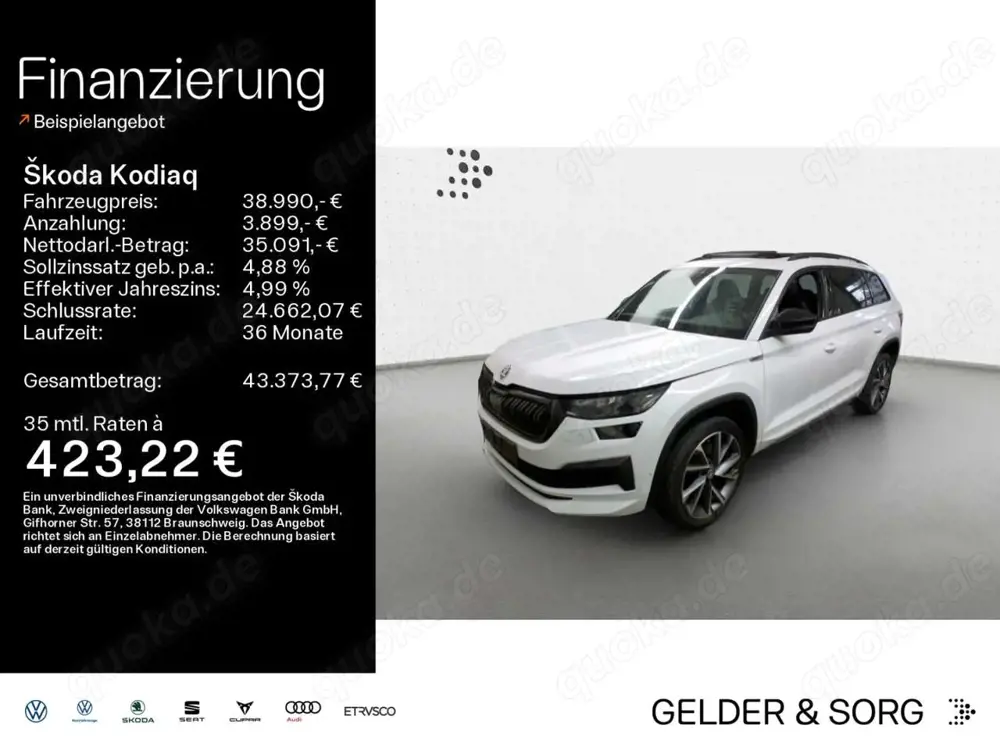 Skoda Kodiaq Sportline 2.0 TDI Pano*Stand*7Sitze*AHK