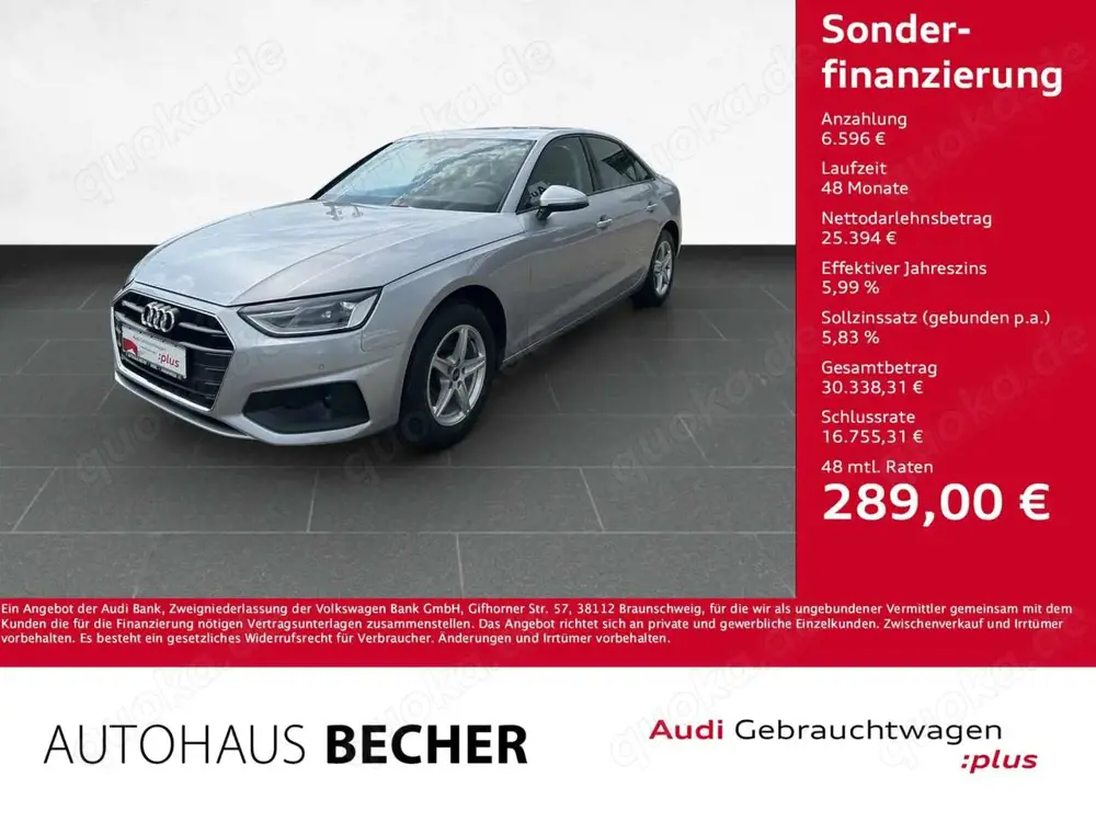 Audi A4 Limo 30 TDI S tronic /Rückfahrkam/Navi/Sitzhz