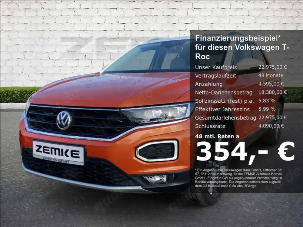 Volkswagen T-Roc 2.0 TDI DSG Style 4Motion AHK-abnehmbar El. Panoda