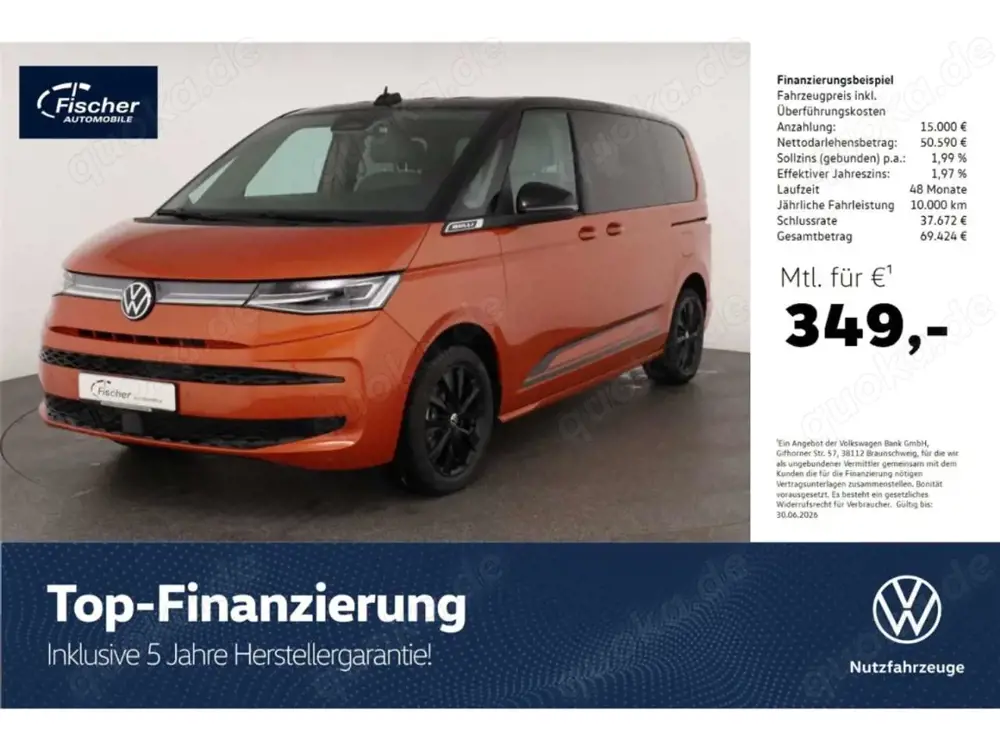Volkswagen T7 Multivan KÜ 2.0 TDI Edition AHK/IQ.Light/SHZ