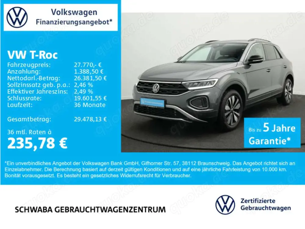 Volkswagen T-Roc Goal 1.5 TSI DSG *LED*VIRTUAL*NAV*ACC*17"*
